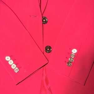 Michaels Vibrant Pink Blazer with Button Detail